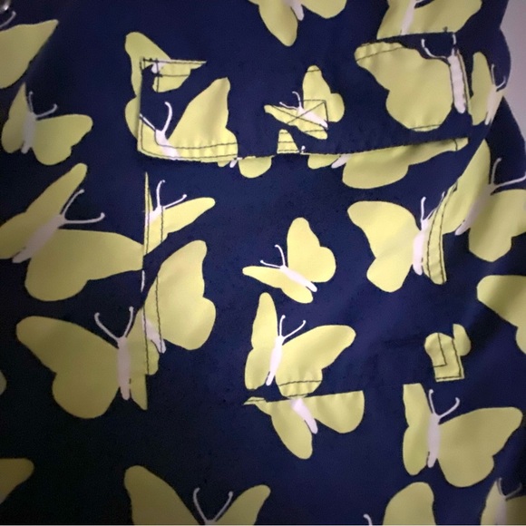 Tom And Teddy Butterfly Swim trunks Men XL drawstring beach vacation pool Line - Picture 8 of 11